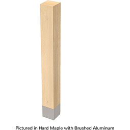 Brown Wood Products - BW01724010-1 - 4"W x 4"D x 35 1/4"H Square Leg with Sleeve