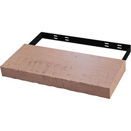 Brown Wood Products - BW01FL102410-1 - Rustic Hand Scraped Floating Shelf
