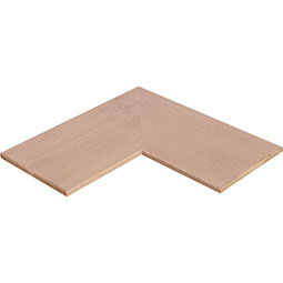 Brown Wood Products - BW01MSH123030-1 - Flat Furniture Grade Corner Shelf