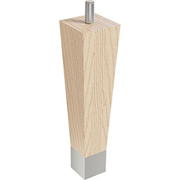 Brown Wood Products - BW01241006-6 - 1 1/2"W x 1 1/2"D x 6"H Square Tapered Leg with 1" Ferrule