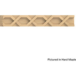 Brown Wood Products - BW01960725-1 - 92"L x 3/4"H x 1/4"T Celtic Light Rail Insert Moulding