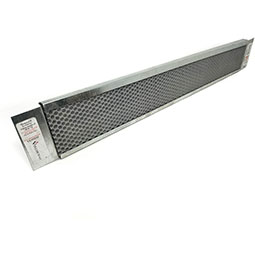New Cal Metals, Inc. - VE3522S2 - 3 1/2"H x 22"W (41 Sq. In. Venting Area) Vulcan Fire Stopping Soffit Vent for Stucco, Galvanized Steel