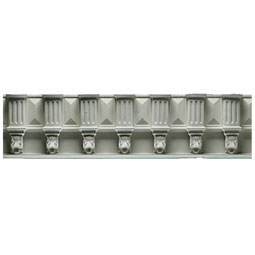 Pearlworks - FRZ-120B - Approx. 11" x 3-1/2" x 5' Corbels and fluted columns 6-1/4" repeat.