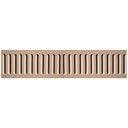 Pearlworks - FRZ-200C - Approx. 6" x 3/4" x 10' Fluted stretcher 1-3/8" repeat. Minimum radius 28" on edge 19' on arch.