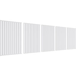 Ekena Millwork - WPKPFBBD - Beadboard PVC Fretwork Wainscot Wall Panel