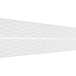 Ekena Millwork - WPKPLDM - Linked Diamond PVC Fretwork Wainscot Wall Panel