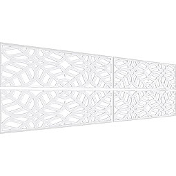Ekena Millwork - WPKPGRD - Garland PVC Fretwork Wainscot Wall Panel