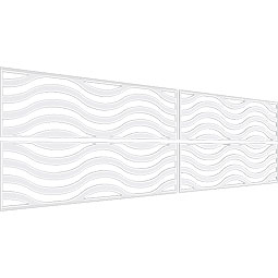 Ekena Millwork - WPKPPKR - Parker PVC Fretwork Wainscot Wall Panel