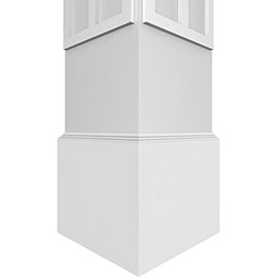 Ekena Millwork - CCENART - Craftsman Classic Square Non-Tapered Artisan Fretwork Column