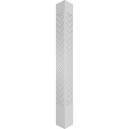 Ekena Millwork - CCENGCT - Craftsman Classic Square Non-Tapered Gilcrest Fretwork Column