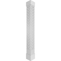 Ekena Millwork - CCENGCT - Craftsman Classic Square Non-Tapered Gilcrest Fretwork Column