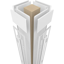Ekena Millwork - CCENHAS - Craftsman Classic Square Non-Tapered Hastings Fretwork Column