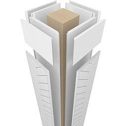 Ekena Millwork - CCENHBD - Craftsman Classic Square Non-Tapered Herringbone Modern Fretwork Column