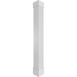 Ekena Millwork - CCENMKM - Craftsman Classic Square Non-Tapered Medium Marrakesh Fretwork Column