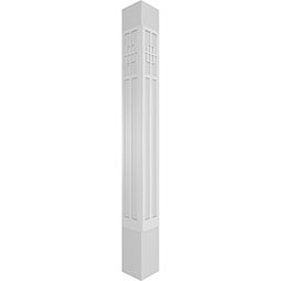 Ekena Millwork - CCENSAD - Craftsman Classic Square Non-Tapered San Antonio Mission Style Fretwork Column