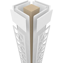 Ekena Millwork - CCENMGL - Craftsman Classic Square Non-Tapered Magnolia Fretwork Column