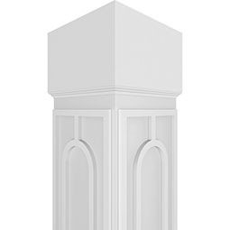 Ekena Millwork - CCENCLO - Craftsman Classic Square Non-Tapered Calico Fretwork Column