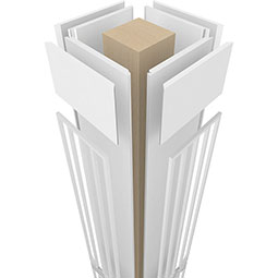Ekena Millwork - CCENZIN - Craftsman Classic Square Non-Tapered Zion Fretwork Column