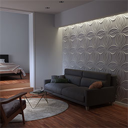 Ekena Millwork - WPSV - 19 5/8"W x 19 5/8"H Savannah EnduraWall Decorative 3D Wall Panel
