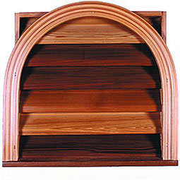 CW Ohio Inc. - WBRTS - Webb Round Top (Square Back) Louvered Gable  Vent