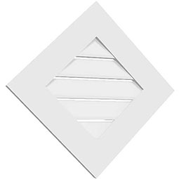 Ekena Millwork - GVPS - Surface Mounted Architectural Grade PVC Gable Vent