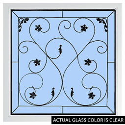 Hy-Lite - DF4848WRIN - Rough Opening: 48"W x 48"H (Actual Size: 47 1/2"W x 47 1/2"H) Large Brilliance Wrought Iron Window
