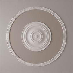 Ekena Millwork - CR32RO_P - 64"OD x 57 1/2"ID x 3 1/4"W x 7/8"P Rose Ceiling Ring