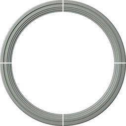 Ekena Millwork - CR39DE_P - 40 1/2"OD x 33 1/4"ID x 3 5/8"W x 1 1/8"P Devon Ceiling Ring
