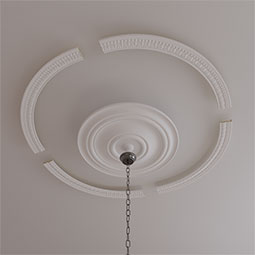 Ekena Millwork - CR59AR_P - 59"OD x 51 3/4"ID x 3 5/8"W x 1"P Artis Egg and Dart Ceiling Ring