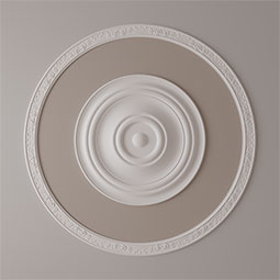 Ekena Millwork - CR59FL_P - 55 3/4"OD x 52 1/4"ID x 3 1/4"W x 3/4"P Flower Ceiling Ring