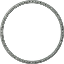 Ekena Millwork - CR59HI_P - 59 1/8"OD x 53 1/8"ID x 3"W x 1"P Hillsborough Ceiling Ring