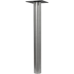 Osborne Wood Products, Inc. - OSDTLHM28X6875SS - 28"H x 6 7/8"W Hudson Metal Dining Table Leg, Stainless Steel
