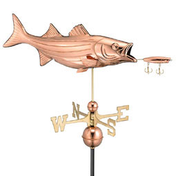 Good Directions - GD9602P - Bass Weathervane - Pure Copper