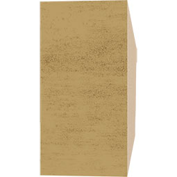 Ekena Millwork - RFTURASH - Asheboro Rough Cedar Woodgrain TimberThane Rafter Tail, Primed Tan