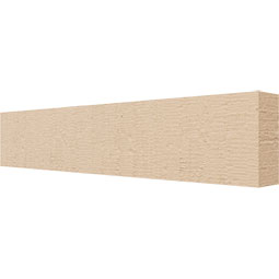 Ekena Millwork - RFTURBLK - Block Rough Cedar Woodgrain TimberThane Rafter Tail, Primed Tan
