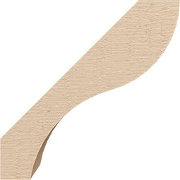 Ekena Millwork - BRCURGNV - Geneva Rough Cedar Woodgrain TimberThane Knee Brace