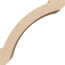 Ekena Millwork - BRCURLFT - Lafayette Rough Cedar Woodgrain TimberThane Knee Brace