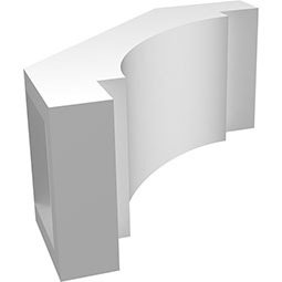 Ekena Millwork - BRCPMRC_P - Merced Architectural Grade PVC Knee Brace