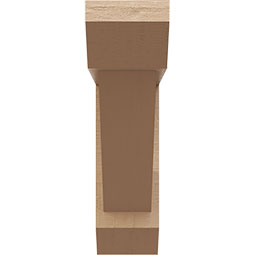 Ekena Millwork - BKTUROTRA22 - Traditional Slat Rough Cedar Woodgrain TimberThane Bracket w/ Offset Brace