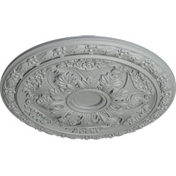 Ekena Millwork - CM20BL_P - 20"OD x 1 5/8"P Baile Ceiling Medallion (Fits Canopies up to 3 1/4")
