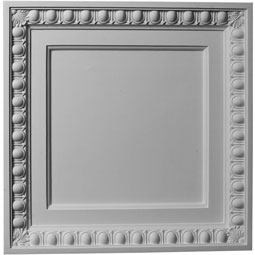Ekena Millwork - CT24X24EG - 24"W x 24"H x 2 3/8"P Egg & Dart Ceiling Tile