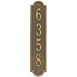 Whitehall Products LLC - WH3007 - 4"W x 19"H Richmond Vertical One Line Wall Plaque