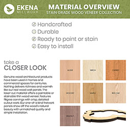 Ekena Millwork - SWWMDD - Midland Adjustable Wood Decorative Slat Wall Panel Kit