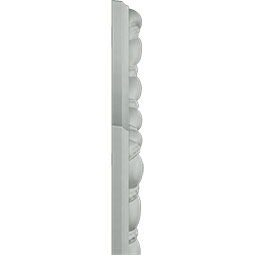 Ekena Millwork - PML08X08DE - 8"W x 8"H x 7/8"P Devon Rope Panel Moulding  Corner (matches moulding PML02X00DE)