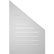 Ekena Millwork - GVSPL01 - Half Peaked Top Left Surface Mount Signature Urethane Gable Vent Standard Frame, Primed Tan