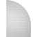 Ekena Millwork - GVSQL01 - Quarter Round Top Left Surface Mount Signature Urethane Gable Vent Standard Frame, Primed Tan