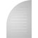 Ekena Millwork - GVSQR01 - Quarter Round Top Right Surface Mount Signature Urethane Gable Vent Standard Frame, Primed Tan
