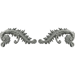 Ekena Millwork - ONL07X04ME-P - 7 7/8"W x 4 1/8"H x 3/4"P Medway Scroll Onlay (Sold as a Pair or Separately)