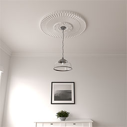 Ekena Millwork - CM36ME_P - 36 1/4"OD x 1 7/8"P Melonie Ceiling Medallion (Fits Canopies up to 6 1/4")