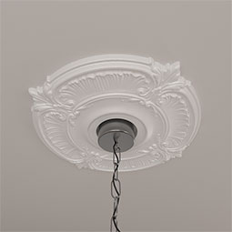Ekena Millwork - CM18AT_P - 18"OD x 4"ID x 5/8"P Attica Ceiling Medallion (Fits Canopies up to 5")